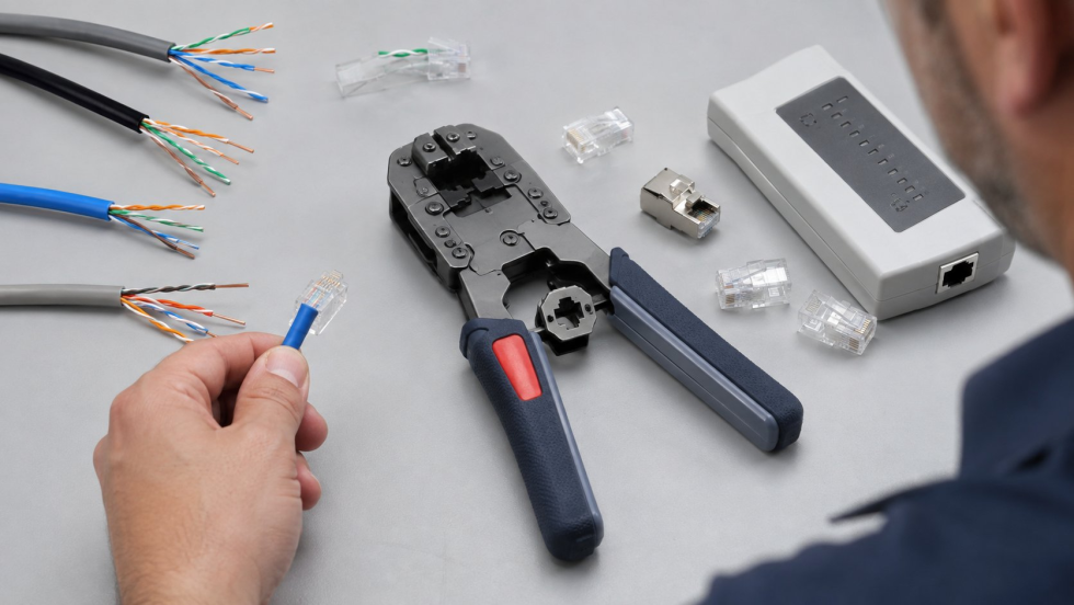 Как подобрать обжимку RJ45 под штекер и кабель Как подобрать обжимку RJ45 под штекер и кабель