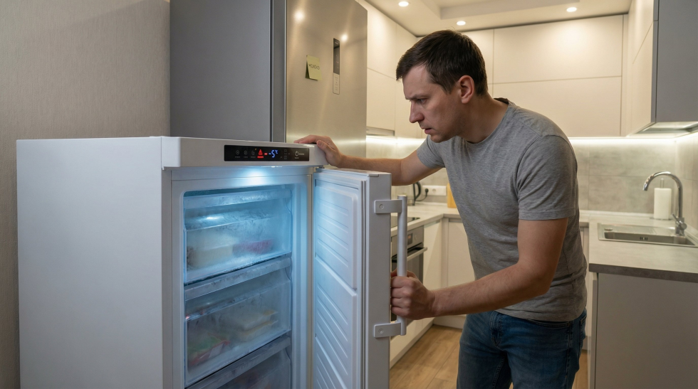 Морозилка сама отключается: что проверить за первые 15 минут