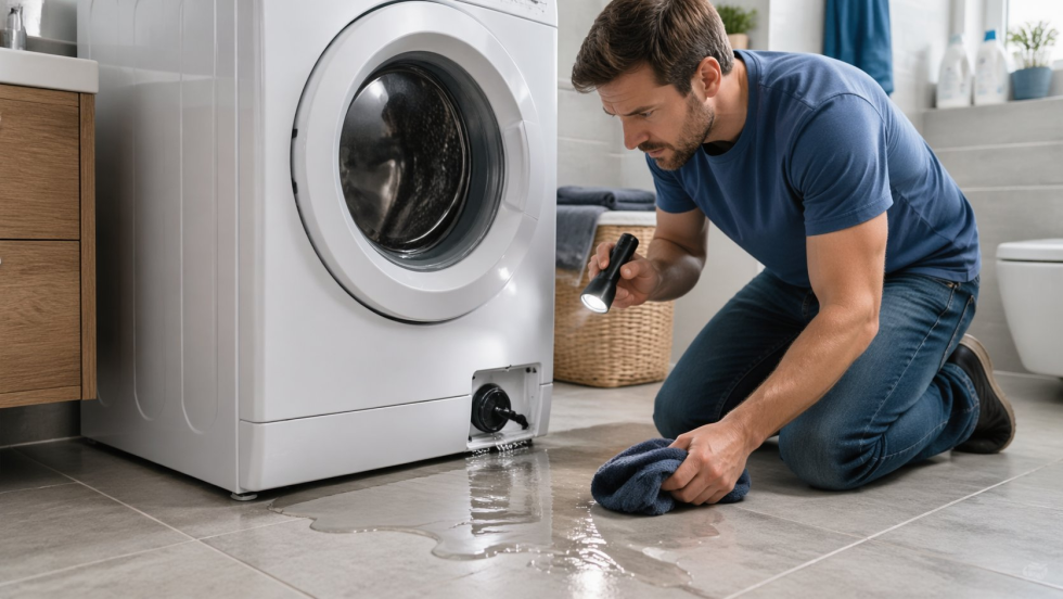 Стиральная машина течет у помпы: как понять и что делать