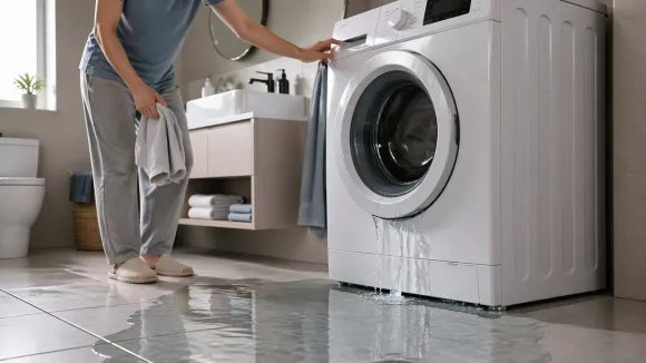 Протекает стиральная машина при стирке: быстрый план действий