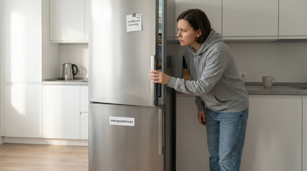 Холодильник сам открывается при закрытии морозилки: что делать