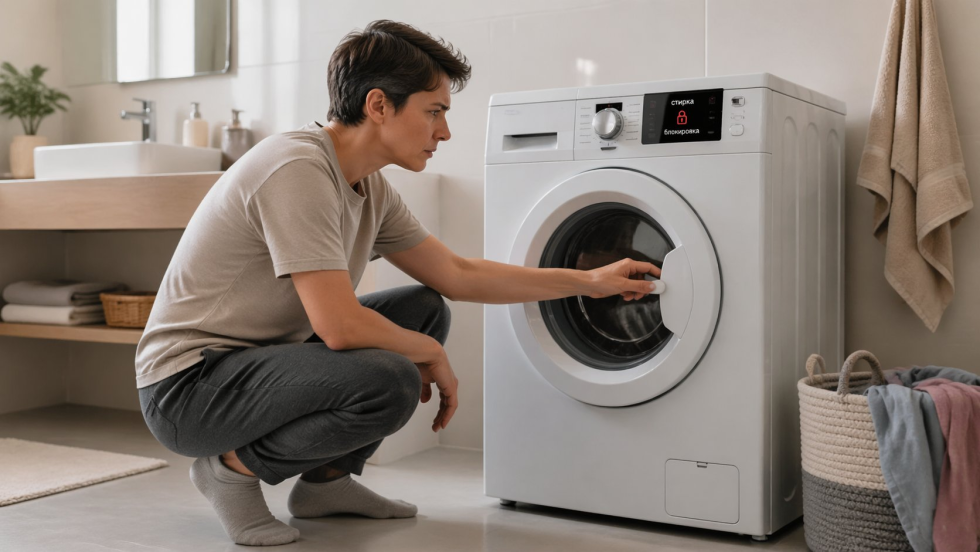 Сломался замок на стиральной машине: что делать
