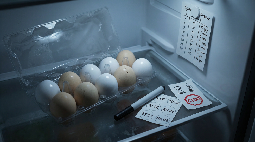 Сколько хранятся сырые и вареные яйца в холодильнике