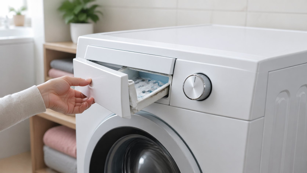 Не открывается лоток для порошка в стиральной машине