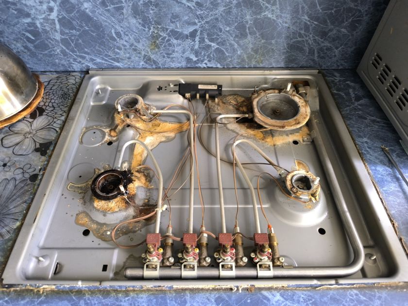 Ремонт газовой варочной панели ELECTROLUX по заявке 0714752 Ремонт газовой варочной панели ELECTROLUX по заявке 0714752