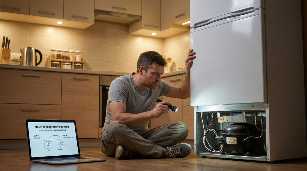 Компрессор холодильника включается и сразу отключается